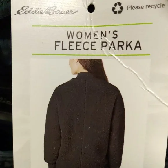 EDDIE BAUER Women Fleece Lynden Fleece Jacket-- Green Teal - Picture 9 of 10